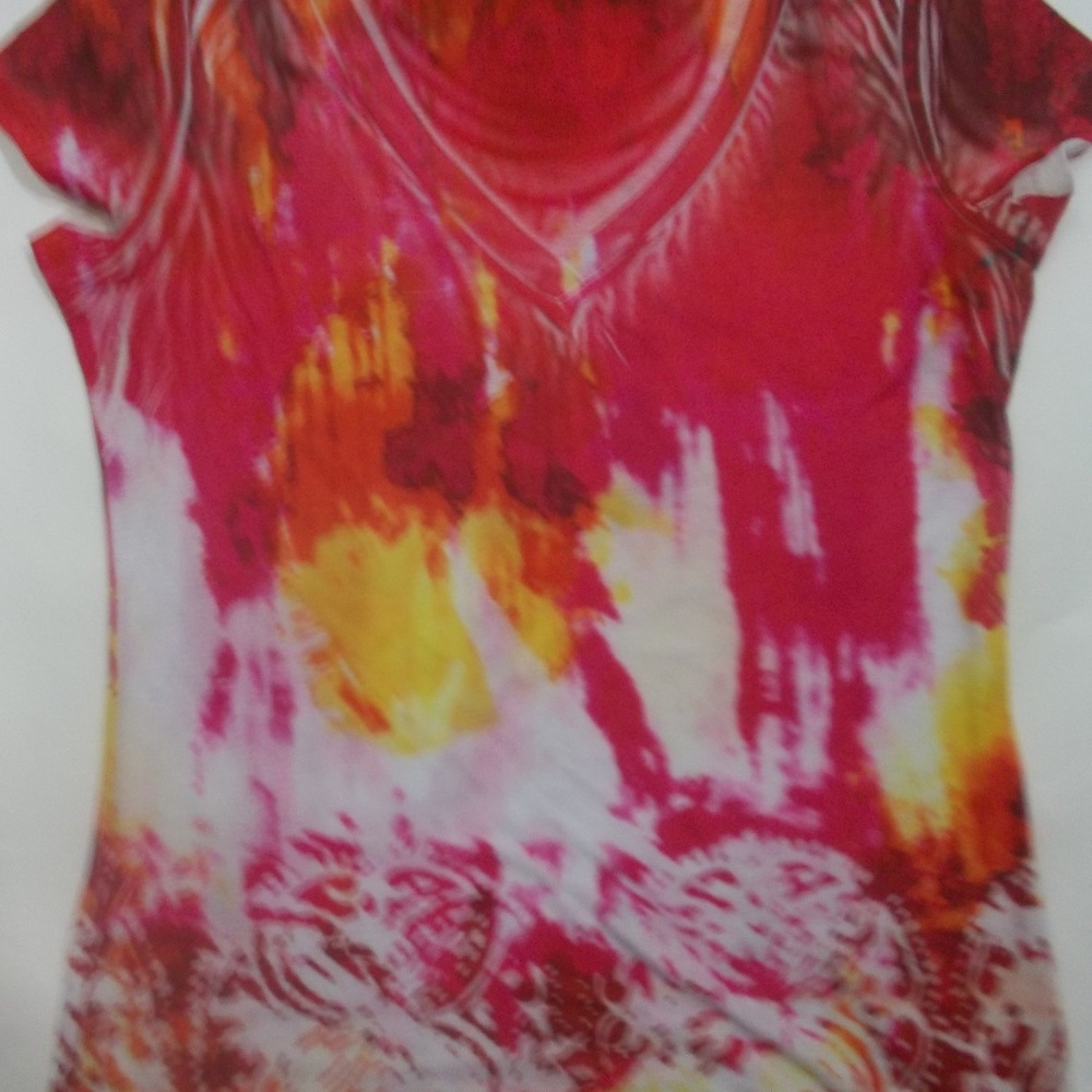Maurices Multi Color Tee Size Large - image 3